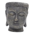 thumbnail image 4 of Decorative Flower Pot Buddha Head Planter Sculpture Resin Material with Drainage Hole for Garden Balcony Office, 4 of 8