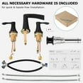 thumbnail image 5 of PARLOS Widespread 2-handle Waterfall Bathroom Faucet with Drain Assembly, 5 of 7