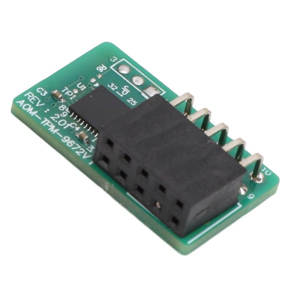 TPM 2.0 Module Trusted Platform, Encryption Security Module AOM TPM 9672 TPM 2.0 Module 10Pin SPI for Quantum Computers