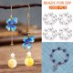 thumbnail image 4 of 2000 PCS Delicate Flower Flowed Beads Beads de plástico Accesorios para la joyería para DIY, 4 of 7