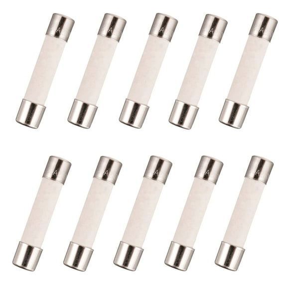 GFDYREE Microwave Fuse 20a Ceramic Fuse 20 Amp 250V Slow-Blow Compatible and Universal Replacement for WB27X10388 and Other Microwaves (Pack of 10)