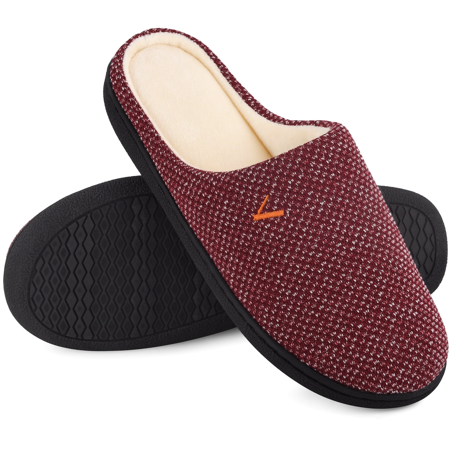 women's red house slippers