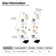 thumbnail image 2 of Masiiu Bluey Pattern Adult Crew Socks, Breathable Color-Block Mid-Calf Socks, Comfortable for Daily Wear and Sports, 2 of 6