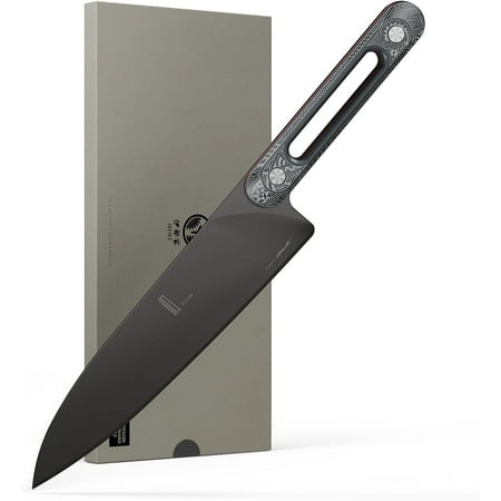 8 Inch Japanese Chef Knife ZDF-905 Powder Steel Ultra Sharp Kitchen Knife Full Tang Professional Chef Knife with Interchangeable Laser-Engraved Handles Purism Series