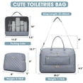 thumbnail image 2 of Bolsa de viaje LUOCIP grande para mujer, fin de semana, con compartimento para zapatos, 2 of 6