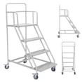 thumbnail image 6 of golytefs 4 Steps Industrial Rolling Step Ladder 445LBs Capacity W/ Wheels for Home Office, 6 of 9