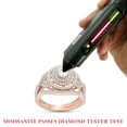thumbnail image 7 of 2/3 ct.t.w Centre 4MM Round Cut Lab Created Moissanite Diamond Double Halo Bridal Engagement Ring Set In 14K Solid Rose Gold (G-H Color, VVS1 Clarity,0.66 Cttw)-4.5, 7 of 7