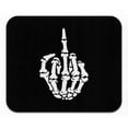 thumbnail image 2 of WIRESTER 8.66x7.08 in Rectangle Mouse Pad with Non-Slip Rubber Base for Computers, Laptop, Office & Home - Skeleton Middle Finger, 2 of 5