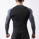 thumbnail image 4 of Blusas y camisas de manga larga con cuello redondo para hombre, estilo casual, a juego, para correr, fitness, de poliéster., 4 of 6