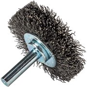 Forney Industries Command PRO Wire Wheel Crimped, 2 in x .014 in x 1/4 in Shank, Bulk