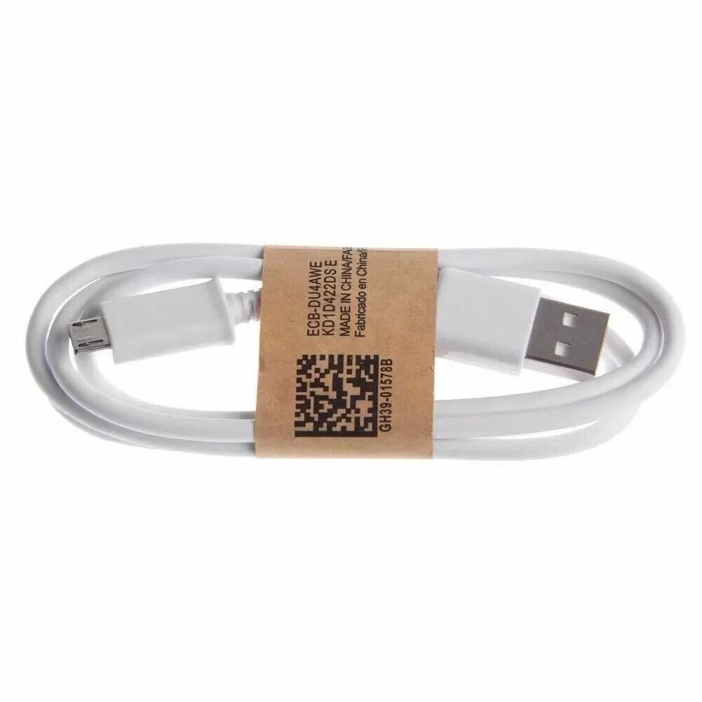 50x White  Micro USB Charger Cable Cord For Samsung Android Cell Phone Lot