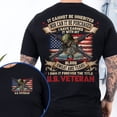 thumbnail image 2 of FLAGWIX Veteran, I Own It Forever The Title U.S. Veteran T-Shirt TPT2338TS - Father's Day, Christmas Gifts For Men, Husband Gifts, 2 of 6