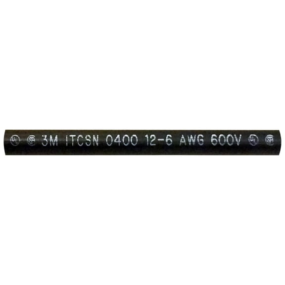 Heavy Dual Wall 3M Adhesive-lined Heat Shrink Tubing 3:1 Black .40" ID 12-6 AWG - 6" Inch 1 Each