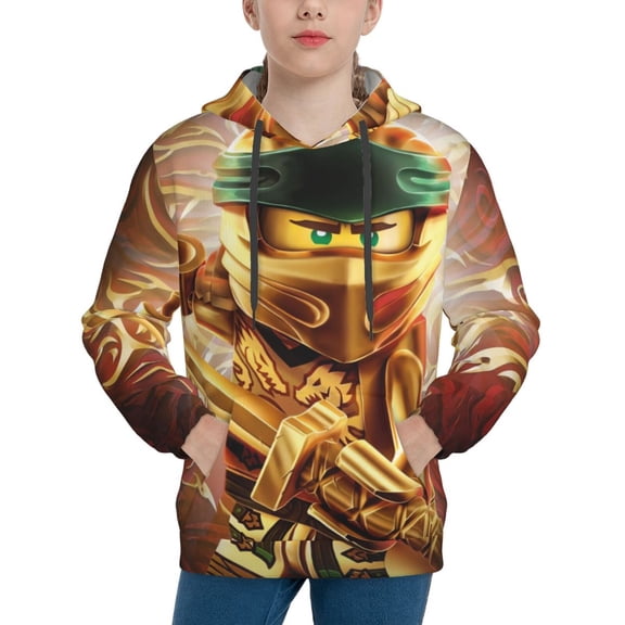 NinJago Printing Hooded Sweater Hoodies For Teens Boys Girls With Pocket Sweatshirt Hoody