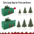 thumbnail image 2 of Bolsa de almacenamiento para árbol de Navidad Cosy Family, 2,3 m, color verde, 2 of 7