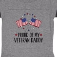 thumbnail image 3 of Inktastic Military Veteran Daddy Proud Son Daughter Boys or Girls Baby Bodysuit, 3 of 4
