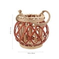 thumbnail image 3 of Woven Candle Lantern Woven Tea Light Candle Holder Woven Candle Lantern Desktop Hotel Restaurant Decor, 3 of 4