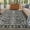 Black, variant on Washable Area Rug, 8x10 Boho Floral Soft Rugs for Living Room, Non Slip Low Pile Carpet for Bedroom, Dining Room, Nursery, Hallway, Pink