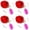 Red 4PCS, variant on Clown Flower Joke Toys Water Spray Games Guaranteed | Realistic Toys For Perfect For Birthday Parties A Humorous To