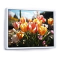 thumbnail image 2 of Designart "Yellow Tulips landscape Vibrant" Floral Floater Framed Canvas Wall Art, 2 of 7
