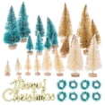 thumbnail image 4 of Gymnture christmas Mini Pine Tree Set with Wreath & Merry Christmas Sign, 4 of 11