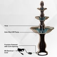 thumbnail image 6 of XBrand 3-Tier Water Fountain w/Pump & Pineapple Top, 51 Inch Tall, Beige, Large Outdoor Freestanding Waterfall Decor for Porch, Lawn and Garden, 6 of 12
