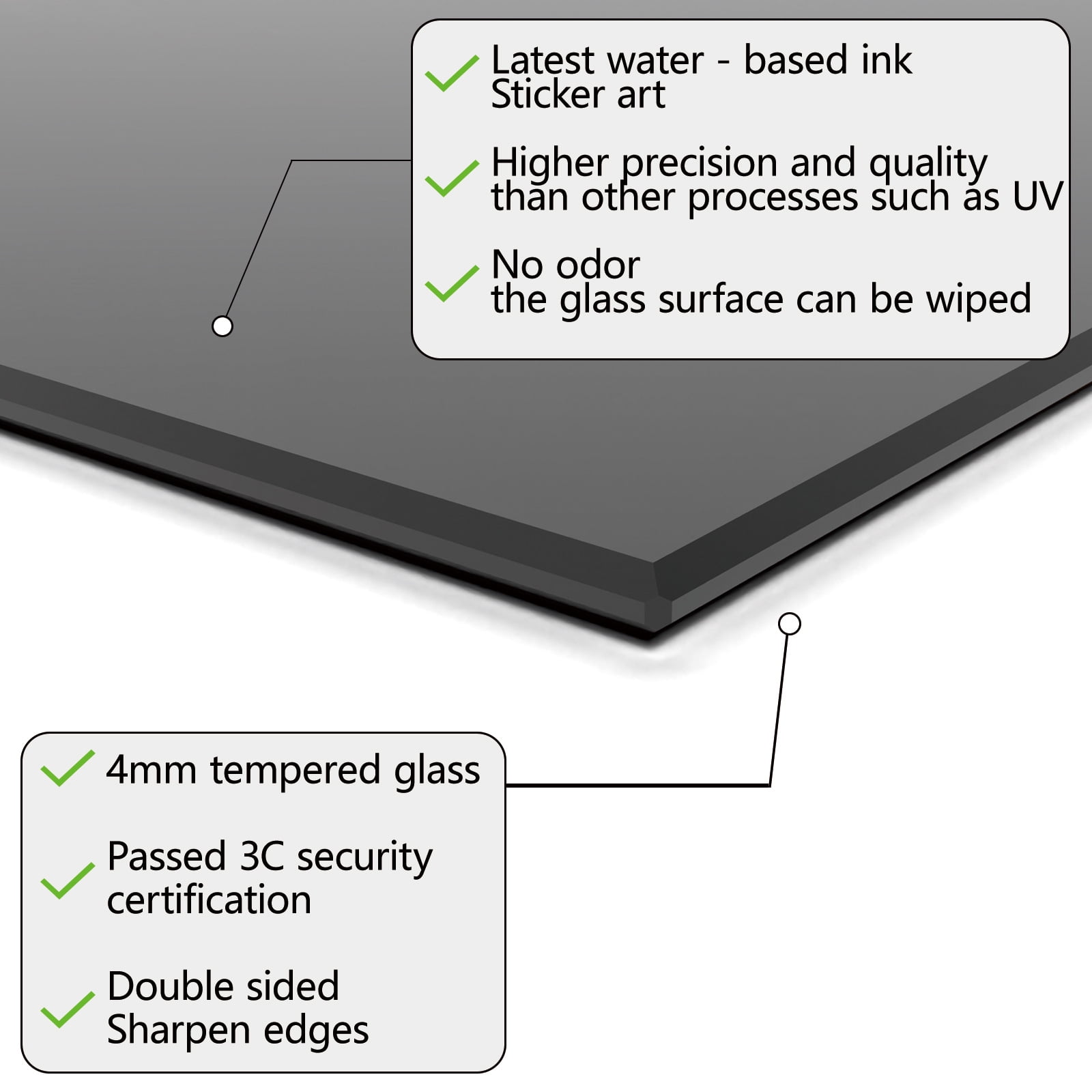 magnolia Tempered Glass Backsplash For Kitchen Behind Stove,Stove Back Top Cover,Easy to Clean Glass Splashback, Sink Cover Splash Guard,Home Kitchen Wall Decor