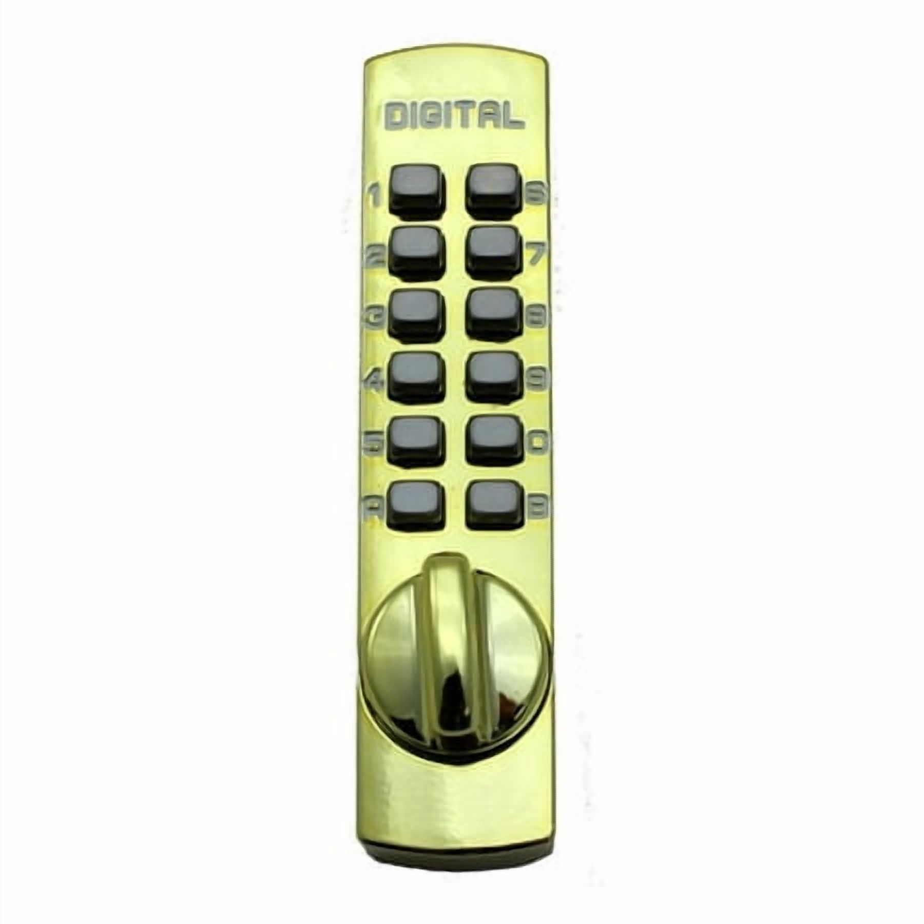 LockeyUSA C-120-JB Keyless Low-Profile Surface Mount Deadbolt for Childproofing, Jet Black