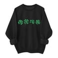 thumbnail image 1 of Ounisa St. Patrick's Day Sweatshirt for Women Clover Graphic T Shirts Patty's Day Long Sleeve Tee Tops Pullover, 1 of 6