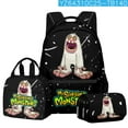 thumbnail image 1 of Singing Monsters Backpack 3-piece Boy Girl Large Capacity School Bag Shoulder Bag Pencil Case Suitweek, 1 of 4