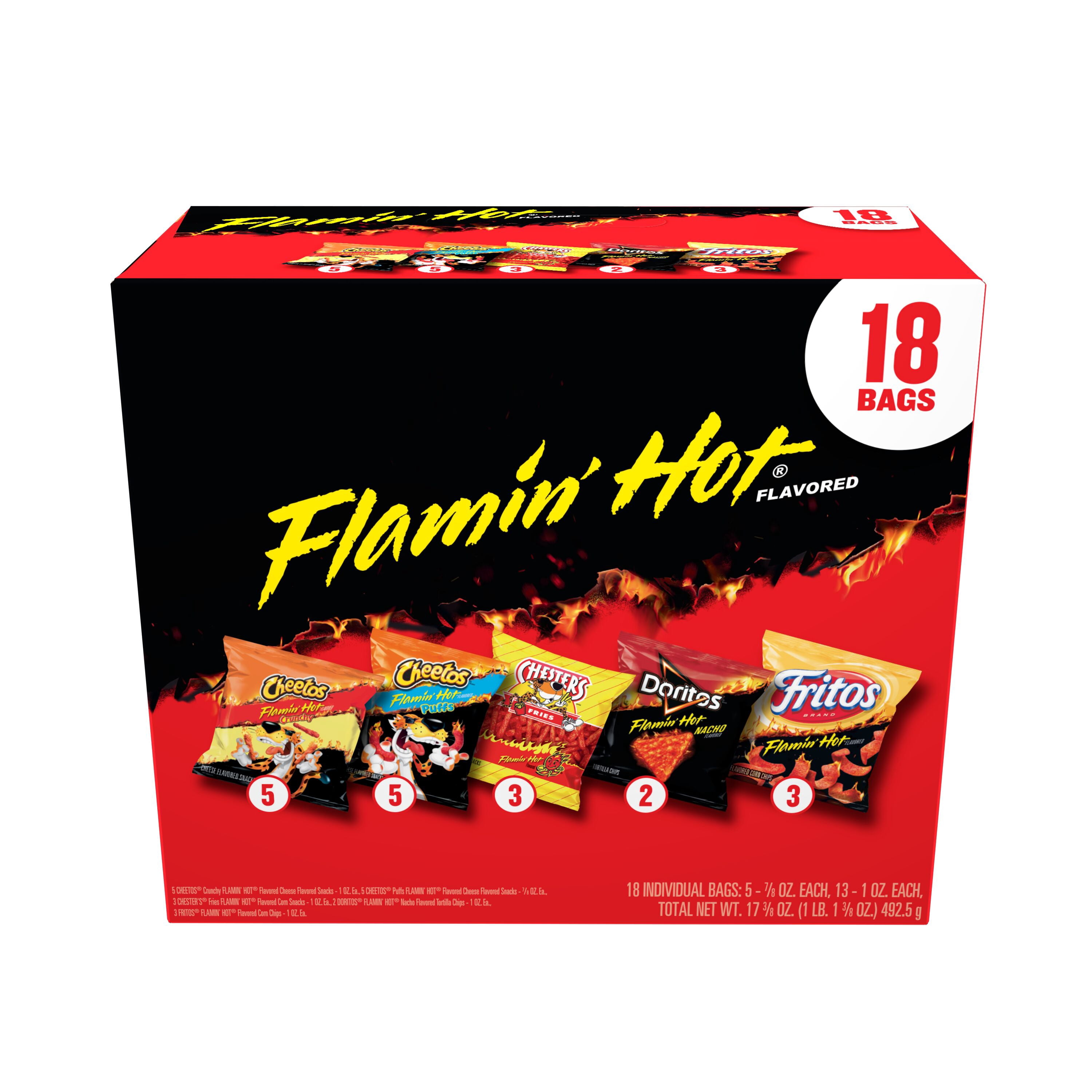 Frito-Lay Fiery Mix Variety Pack Snacks 42 Pack 1 oz Bags for On
