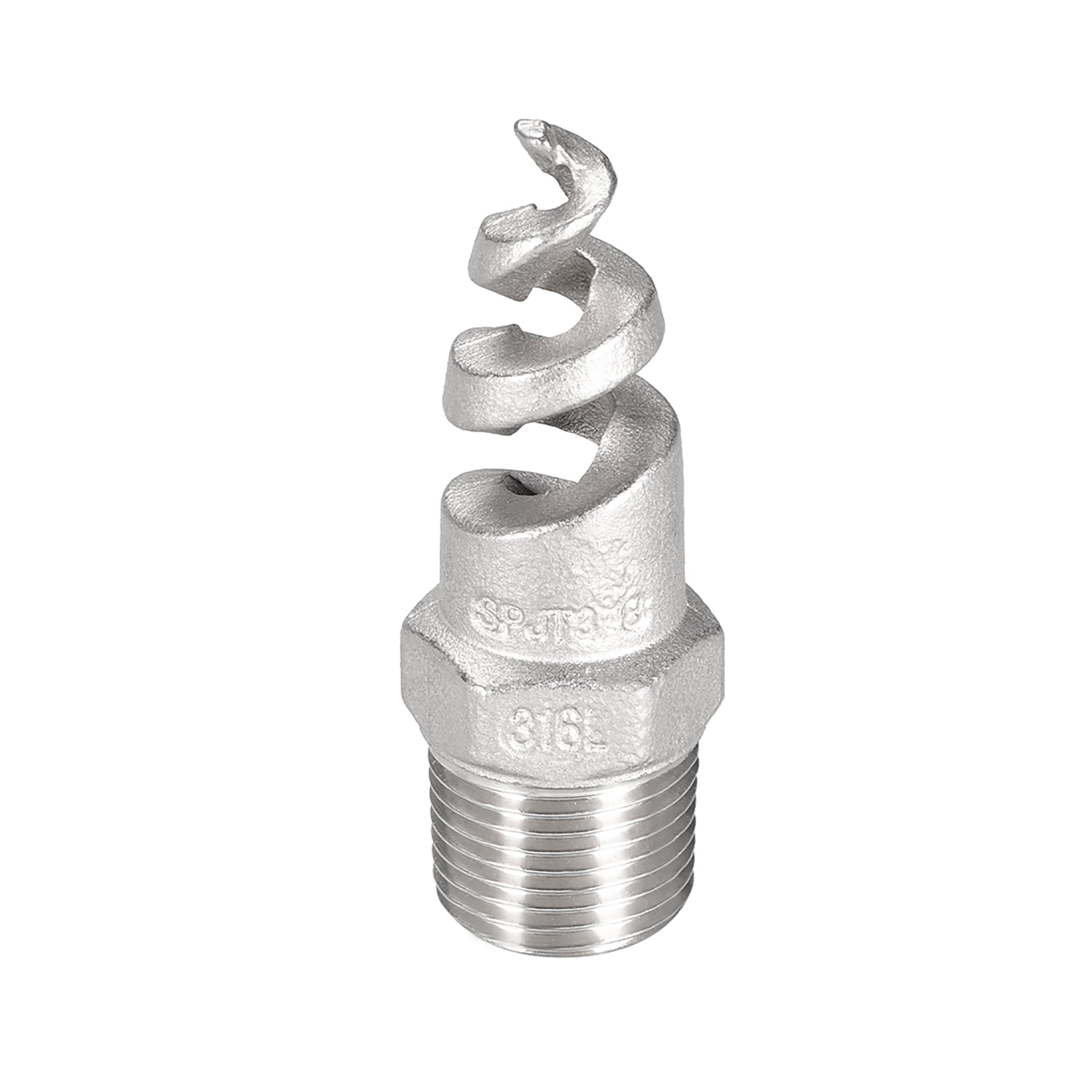 304 Stainless Steel 1 Inch Spiral Cone Atomization Nozzle Spray Sprinkler Head 
