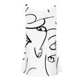 thumbnail image 5 of Wycnly Tank Tops for Women Casual Loose Fit Lightweight Metal Buckle Strap Tops Summer Striped Print V-Neck Sleeveless Shirts Fashion Blouses White l, 5 of 6