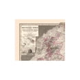 thumbnail image 4 of Historic Map - British Isles - Stieler  1885 - Vintage Wall Art, 4 of 4