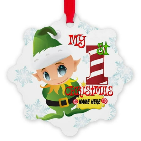 cafepress personalized baby elf 1st christmas snowflake cafepress personalized baby elf 1st christmas snowflake