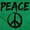Irish Green, variant on Hippie Peace Sign Make Love Not War Unisex Plus Size Hoodie Brisco Brands 2X