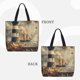 thumbnail image 2 of Disketp Vintage Nautical Lighthouse Bolsa Tote de Lona para Mujer, Bolso de Hombro y Cruzado con Cierre de Cremallera, 2 of 7