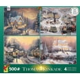 thumbnail image 1 of Ceaco: Thomas Kinkade - 4 in 1 Holiday Jigsaw Puzzle (500 pc), 1 of 3
