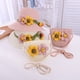 thumbnail image 4 of Sombrero de paja con flores para mujer, conjunto de bolsa de paja, aleros grandes, sombrilla para exteriores, protección solar, circunferencia de 56-58 cm, 4 of 5