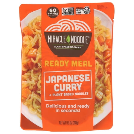 Pack of 6, Miracle Noodle Ready-to-Eat Japanese Curry Noodles, 280 gm