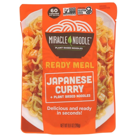 Pack of 6, Miracle Noodle Ready-to-Eat Japanese Curry Noodles, 280 gm