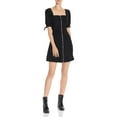 thumbnail image 1 of Aqua Womens Zip Front Square Neck Party Dress Black M, 1 of 2