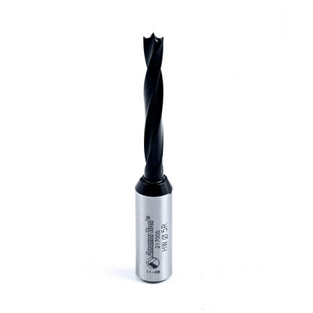 

Amana Tool 217005 Solid Carbide Dowel Drill Boring Bit R/H 5mm D x 70mm Long x 10x25mm SHK
