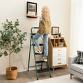 thumbnail image 2 of Costway 4 Step Ladder Folding Portable Anti-Slip Steel Step Stool 330lbs with Tool Platform, 2 of 11