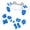 Blue, variant on eXtremeRate Chameleon Purple Blue Replacement D-pad R1 L1 R2 L2 Triggers Share Options Face Buttons for ps5 Controller BDM-010/020