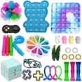 thumbnail image 4 of Honganda 30Pcs Sensory Toys Set, Stress Relief Finger Training Dimple Games Kit, 4 of 9