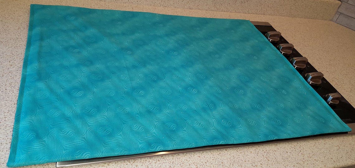 Teal Sparkle Cover & Protector for Glass/Ceramic Stove Top Cook Top