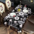 thumbnail image 2 of Pioneer Flower Floral Print Pattern Rectangle Tablecloth 60"x102", Waterproof Polyester Table Cloth, Wipeable Spillproof for Dining Camping Indoor Outdoor, 2 of 6