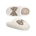 thumbnail image 5 of Fuzzy Bow Slippers For Women Winter Warm Cozy Plush House & Outdoor Slippers Soft Sole Stylish Design, 5 of 8