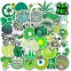 thumbnail image 1 of Colorful Aesthetic Stickers for Girls Waterproof Cute Stickers 50-Pack Water Bottle Laptop Phone Stickers for Teens (Green), 1 of 4